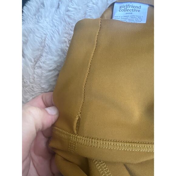 Girlfriend Collective Compressive High Rise Leggings Size XS Saddle Golden Brown - Picture 5 of 9